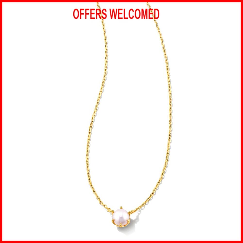 Pearl Pendant Necklace With Lobster Clasp, 18 Inch Chain